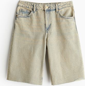 H&M Bermuda Regular Jeansshorts - Beige