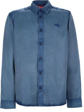 Diesel S-Holg Shirt - Heren - Casual Overhemden - Blauw - L - Denim - Overhemden