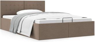 vidaXL Giroletto con Contenitore Grigio Talpa in Tessuto 120x200 cm - Vidaxl