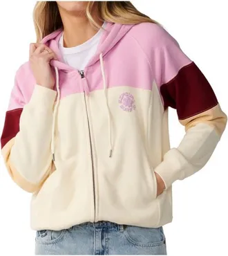 Rip Curl Party Wave Colour Block Z/T Sweat- & Trainingsjacke f&uuml;r Damen | beige