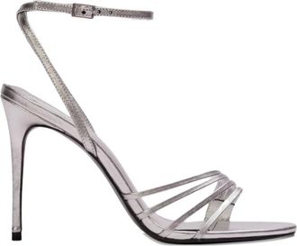 Black Suede Studio Sandali Ella con cinturini - Argento