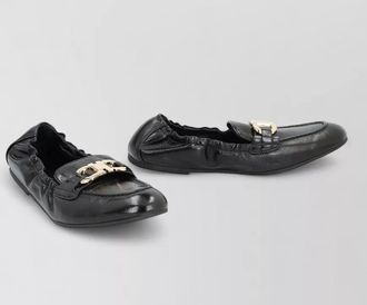 Ferragamo leather ballerina shoes