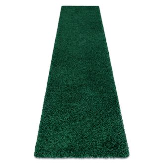 RugsX Tappeto Soffi Shaggy 5cm Verde Bottiglia Green 80x200 Cm