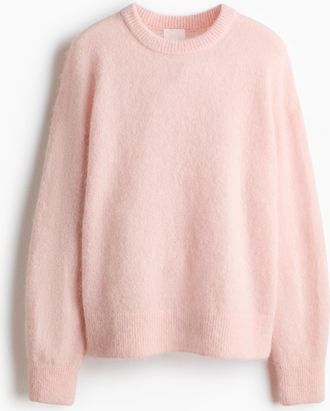 H&M Oversized Pullover aus Alpakamix - Pink