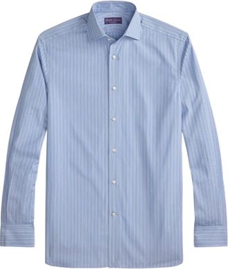 Ralph Lauren Purple Label Camicia a righe a maniche lunghe - Blu