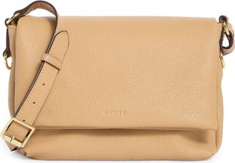 Aim&eacute;e Preston Medium Leather Crossbody Bag in Oak at Nordstrom Rack