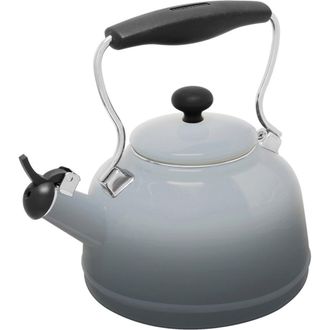 Chantal Vintage 1.7-Quart Enamel-on-Steel Teakettle in Fade Gray at Nordstrom