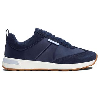 Vionic Curran Breilyn Leather Womens Lace Up Trainers - Navy - Size:UK 7.5