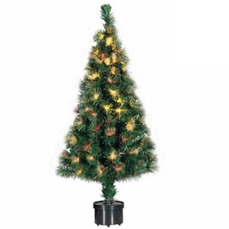 Trade Shop Trade Shop - Albero Di Natale A Fibra Ottica 100 Punte Christmas Tree Luci Natale 90cm Verde