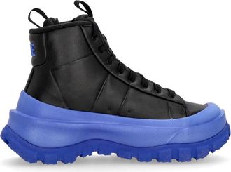 Nike Zwarte Mid-Top Veterschoen met Blauwe Accents - Dames - Outdoorschoenen - Zwart - 37 1/2 EU - Fitness