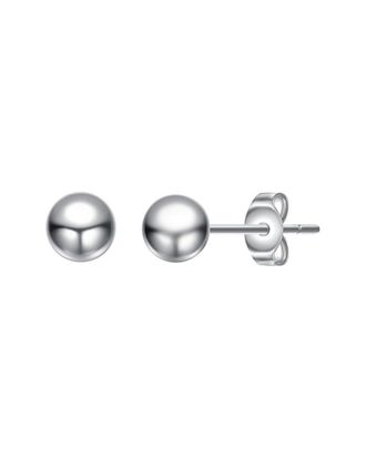 Genevive Plated Ball Earrings