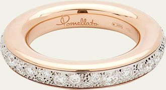 POMELLATO Iconica 18K Rose and White Gold Ring with Diamonds