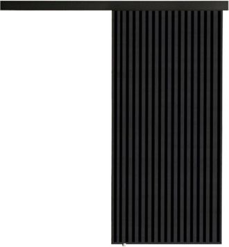 Mirjan24 Mobilier1 - Puerta Corredera Dover 203, Antracita + Negro