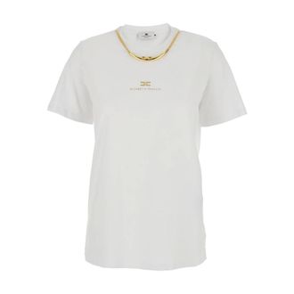Elisabetta Franchi Dames, Tops, Wit, Maat: S Jersey