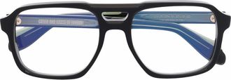 Cutler and Gross pilot-frame glasses - unisex - Acetate - 57 - Black