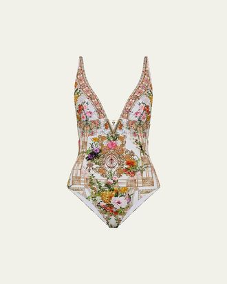 Camilla Egyptian Rose High Tri One-Piece Swimsuit
