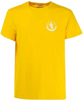 Dirk Bikkembergs Heren T-shirt met Eigen Stijl - Heren - T-shirts - Geel - S - Tops