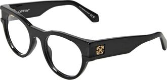 Off-white Unisex zonnebril voor volwassenen, model 87, met gouden logo (Zwart)