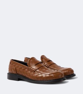 Bottega Veneta Mocasines James de piel Intrecciato