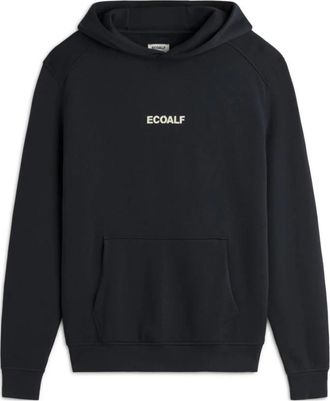 Ecoalf Zwarte hoodie met moderne silhouet - Heren - Hoodies - Blauw - S - Hoodies & sweatvesten