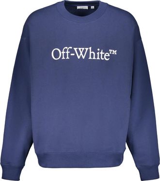Off-white Crewneck Sweatshirt - Heren - Sweatshirts - Blauw - XS - Katoen - Hoodies & sweatvesten
