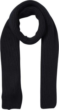Dondup Winter Scarves, male, Black, Size: ONE SIZE Wool Logo Scarf