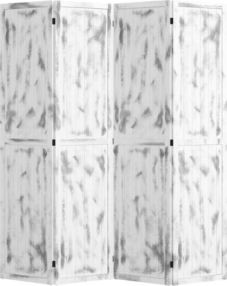 HOMCOM Homcom - Biombo Plegable De 4 Paneles Separador De Ambientes 160,5x170 Cm Divisor De Habitaci&oacute;n Decoraci&oacute;n Elegante Para Dormitorio Sal&oacute;n Cocina