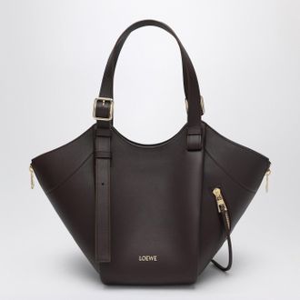 Loewe Hammock Flip Dark Chestnut bag in leather