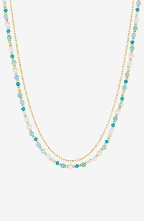 Dower & Hall Serenity Orissa Necklace in Yellow Gold Vermeil at Nordstrom, Size 18
