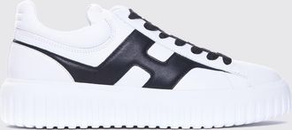 Hogan Sneaker H-Stripes in pelle di vitello con suola platform