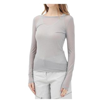 Pinko Mujer, Camisetas, Gris, Talla: M