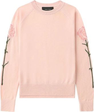 Simone Rocha Maglione a fiori - Rosa