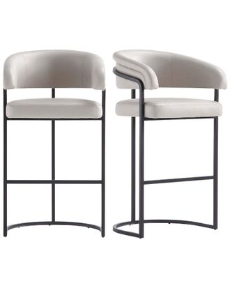 Manhattan Comfort Set of 2 Augusta Barstools