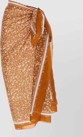 Kiton sheer wrap beach skirt lightweight tie