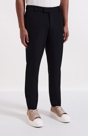 Mauvais Aster Tailored Stretch Slim Leg Trousers in Black at Nordstrom, Size 32