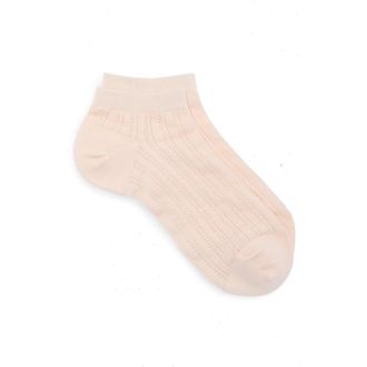 Casa Clara Love Colette Cotton Blend Pointelle Ankle Socks in Pink at Nordstrom