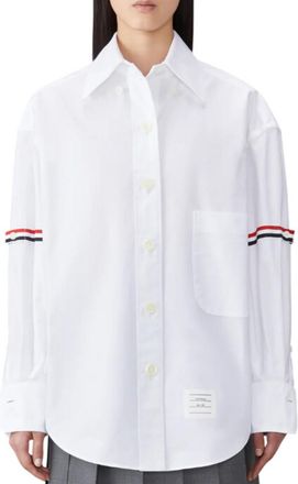 Thom Browne White Oversized Solid Shirt
