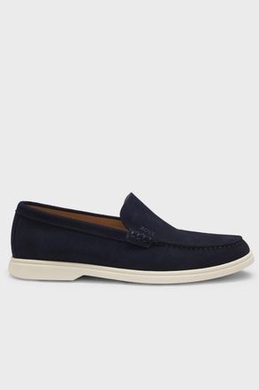 BOSS SIENNE LOAFERS Size: 11, colour: NAVY
