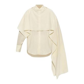 Darkpark Camicia Georgia con Mantella - - Blouses & Shirts - Donna - Beige - M