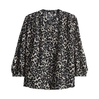 OPUS Dames, Blouses & Shirts, Zwart, Maat: M Viscose