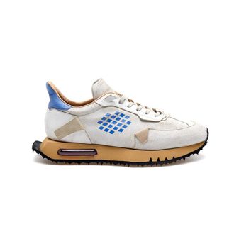 Bepositive Sneakers, male, Gray, 10 UK, Stone-avorio Trainers Space Race Crackle Mix