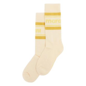 Isabel Marant Ondergoed, Heren, Beige, ONE Size, Katoen, Donna Socks