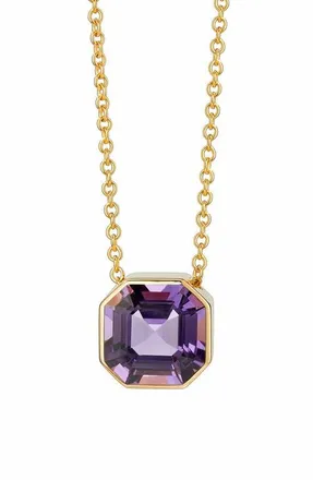 Syna Asscher Cut Necklace in Amethyst at Nordstrom