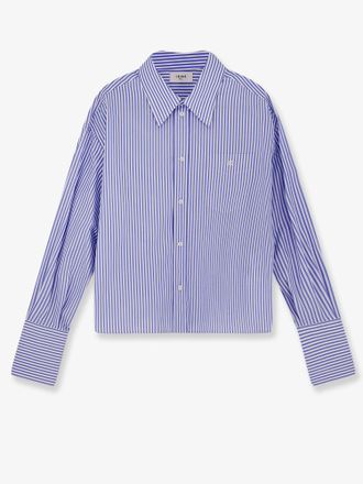Celine Camicia Cropped in cotone a righe - CELINE - gender_Woman