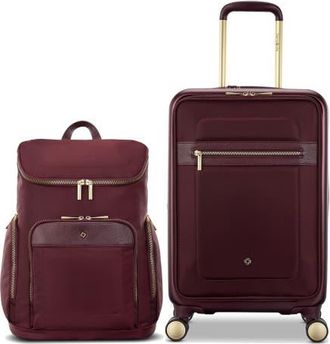 Samsonite Mobile Solution 2 Deluxe Backpack & Carry-On 2-Piece Set in Merlot at Nordstrom
