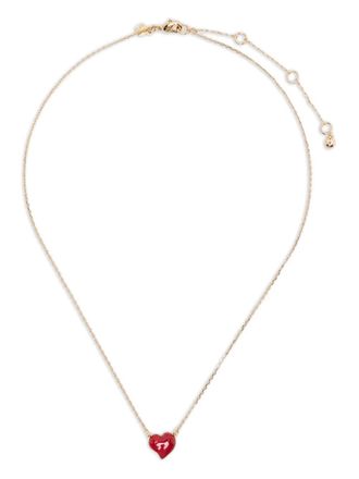 Kate Spade New York heart-pendant necklace - women - Brass - One Size - Gold