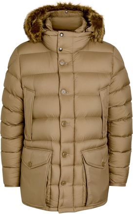 Moncler Clunye Faux Fur-trimmed Nylon Jacket - Beige - 5 (UK44 / Xxl)