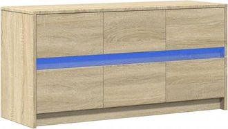 vidaXL Vidaxl - tv Cabinet with led Sonoma Oak 100x34x50 cm Engineered Wood
