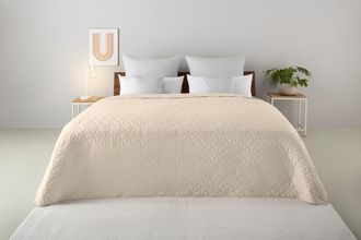 My Home Tagesdecke »Tesso« unifarben mit grafischem Muster