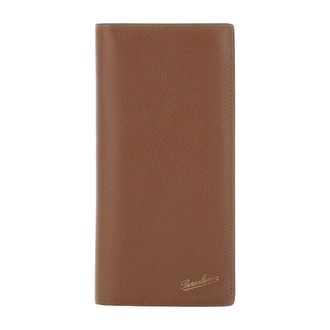 Borsalino Leren portemonnee - Heren - Accessoires - Bruin - Maat: ONE Size Zijde